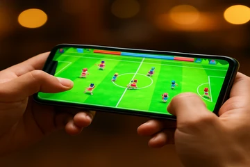 মোবাইল-উপযোগী ক্যাসিনো ইন্টারফেসের একটি উদাহরণ